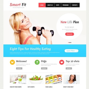 Fit Weight Responsive Website Templates 43360