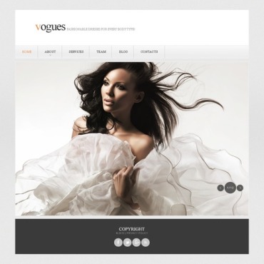 Fashion Dresses Responsive Website Templates 43429
