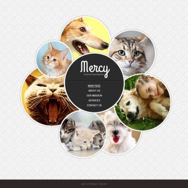 Charity Animals Responsive Website Templates 43558