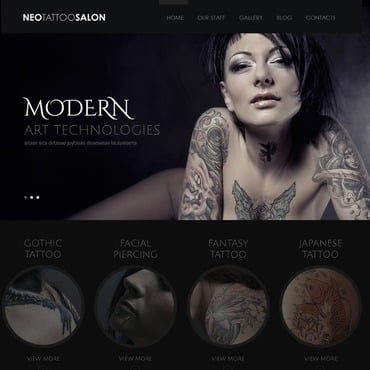 Tattoo Salon WordPress Themes 43569