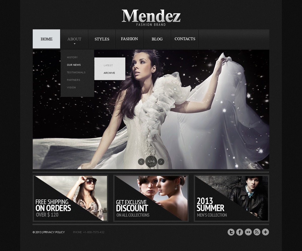 Apparel Website Template