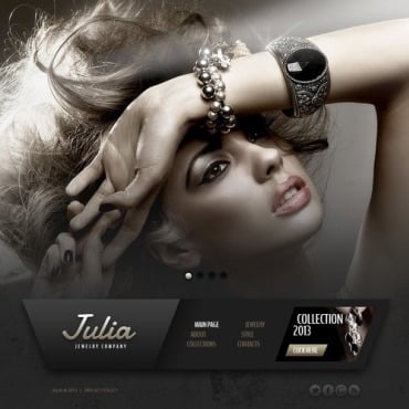Jewelry Company Responsive Website Templates 43702