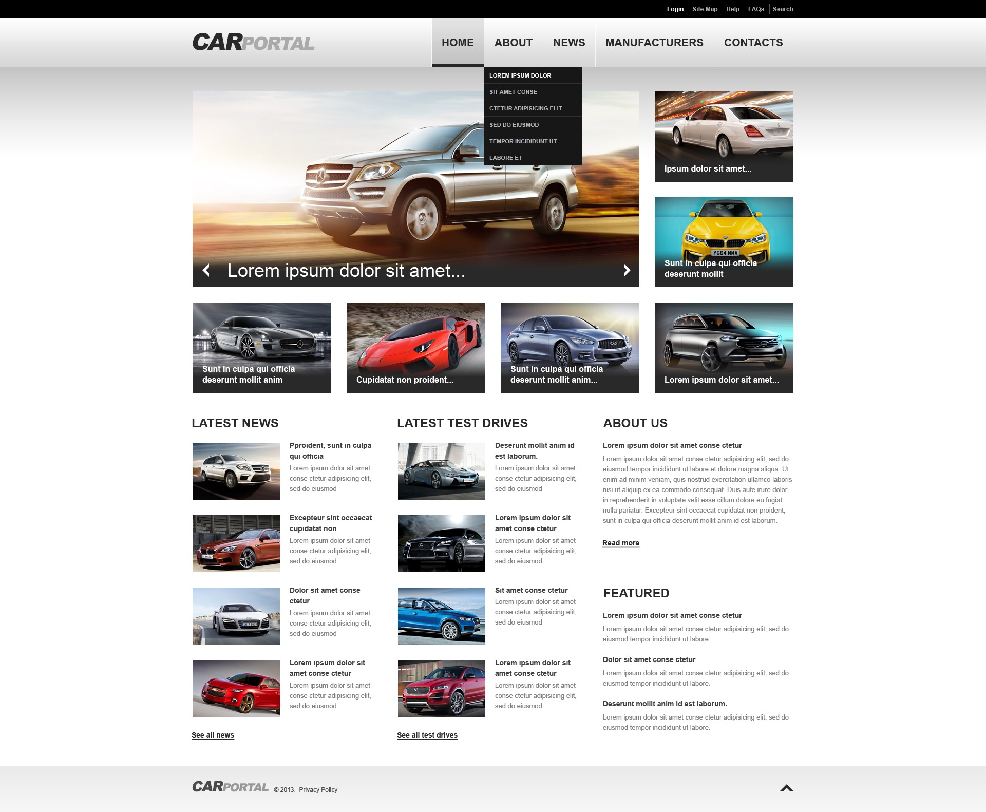 Car Responsive Website Template