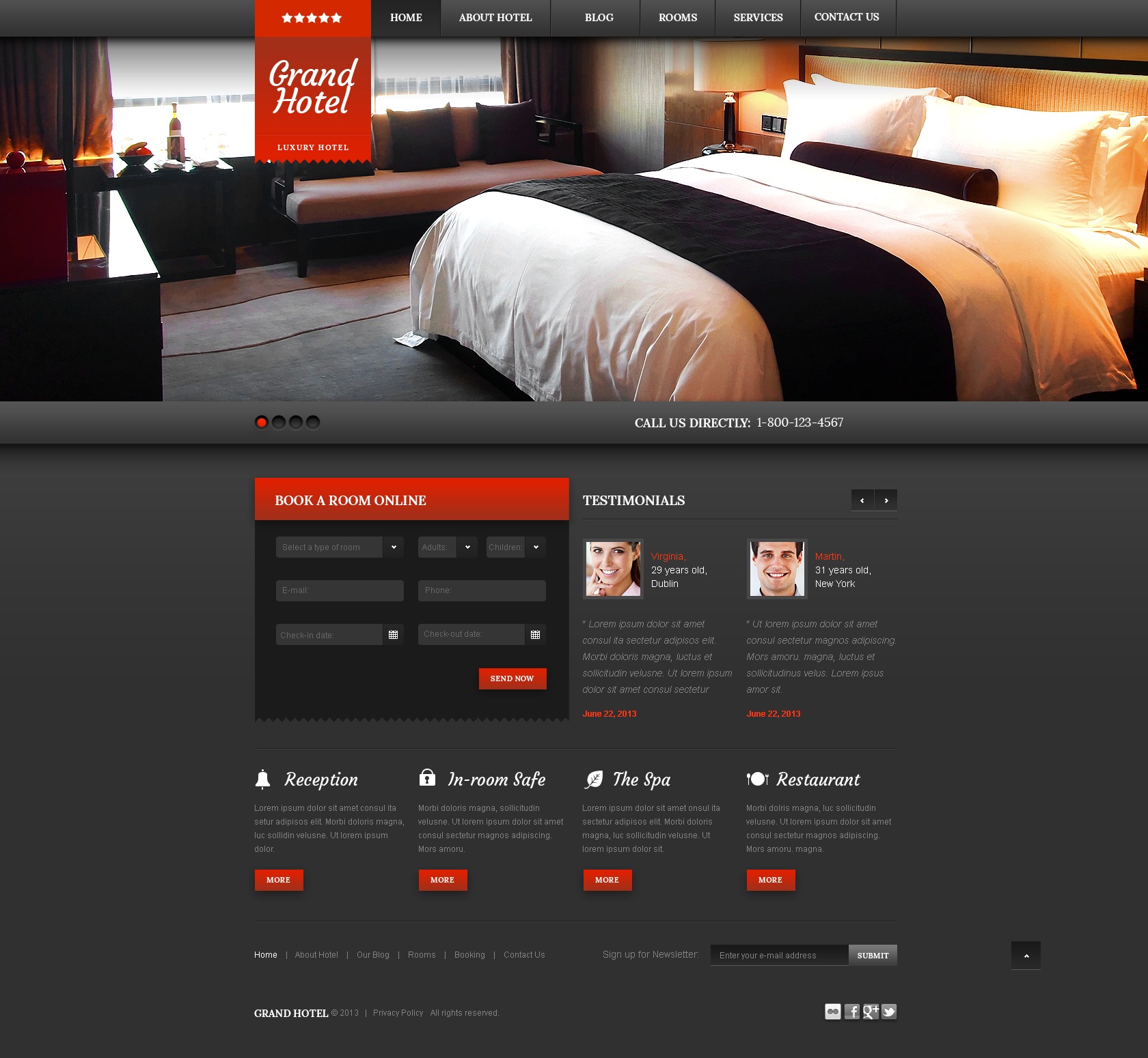 Cherry Hotels WordPress Theme