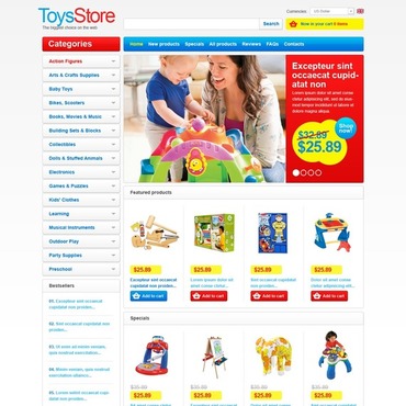 Store Baby ZenCart Templates 43915