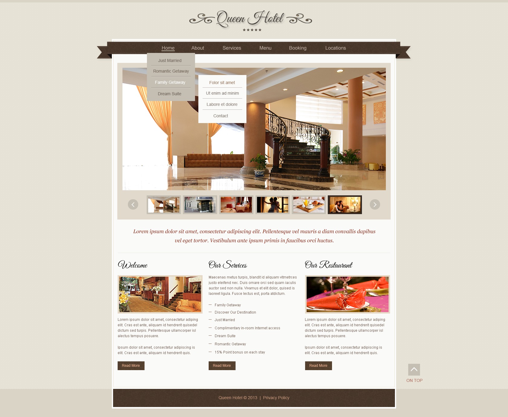 Hotels Responsive Website Template