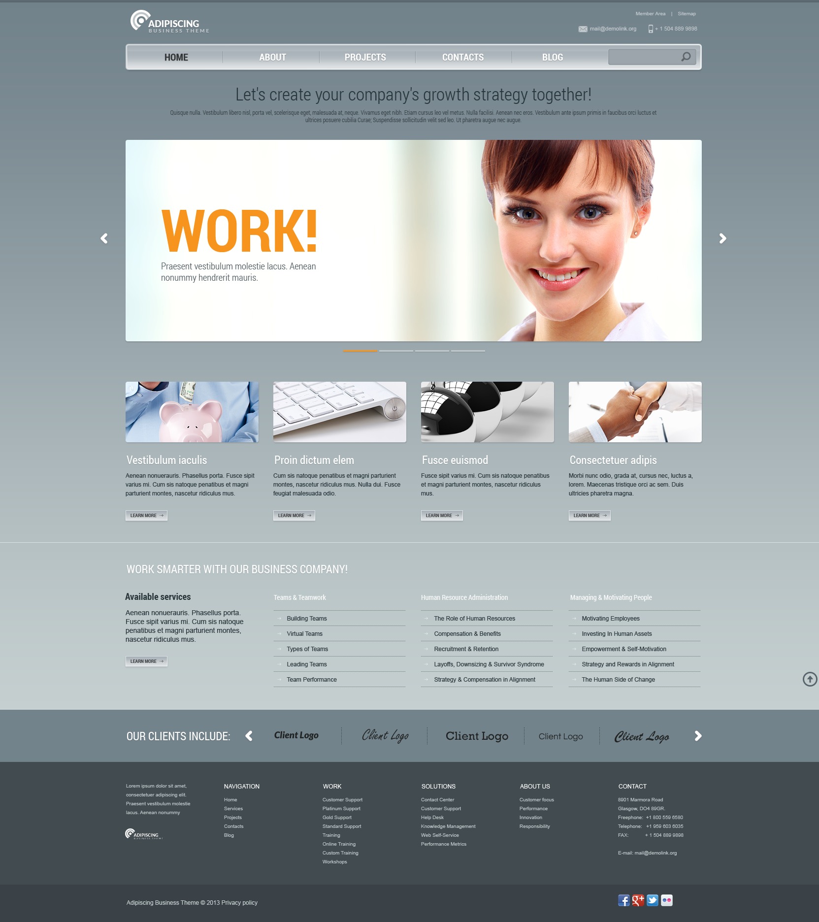 Management Company Responsive Website Template