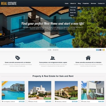 Estate Agency WordPress Themes 44205
