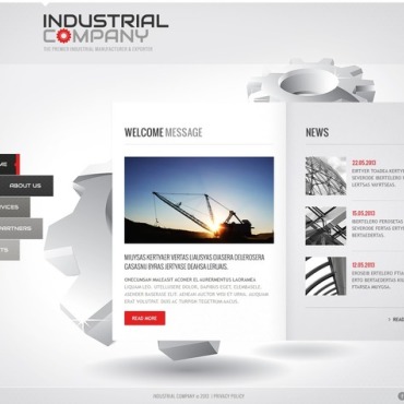 Company Manufacturing Responsive Website Templates 44296