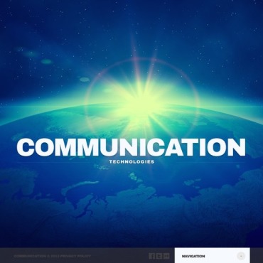 Company Communication Responsive Website Templates 44311