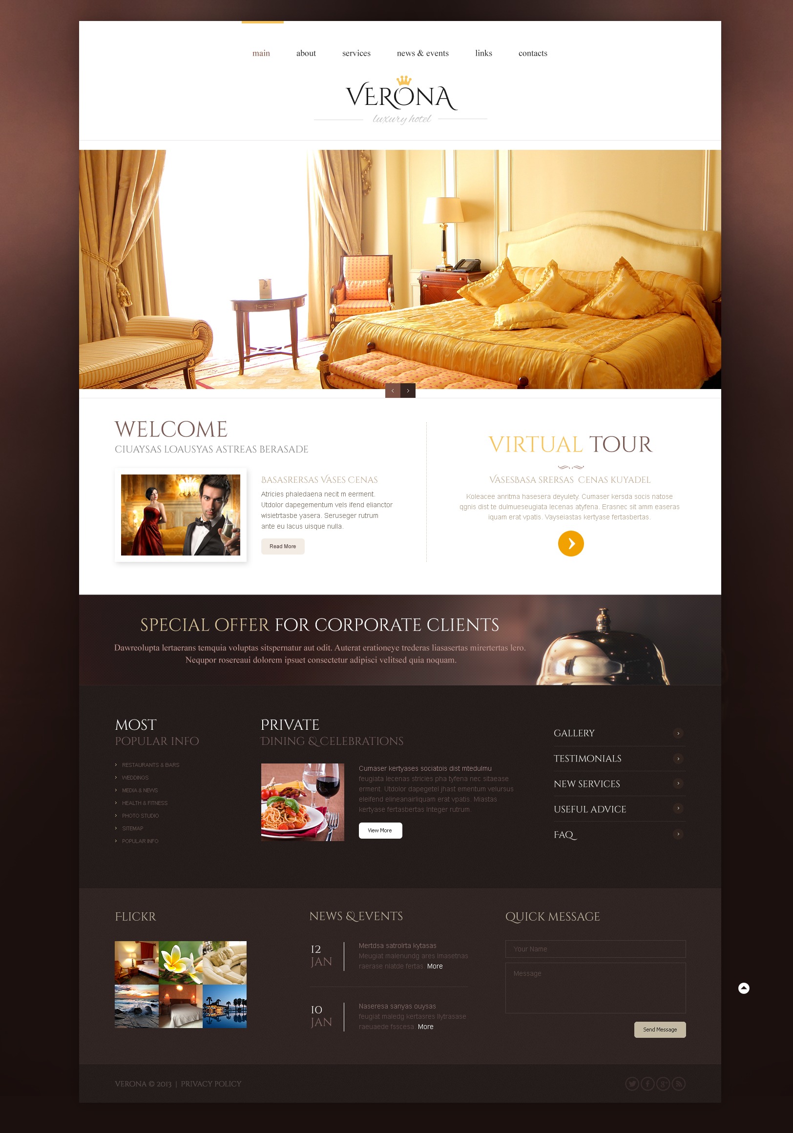 Hotels Responsive Website Template