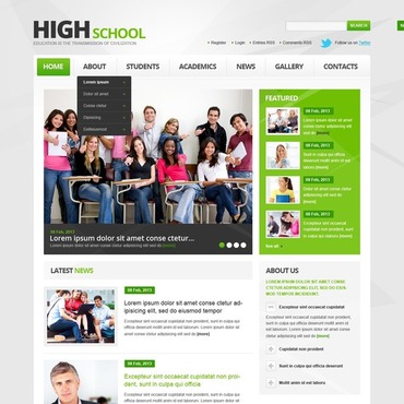 School University Responsive Website Templates 44398