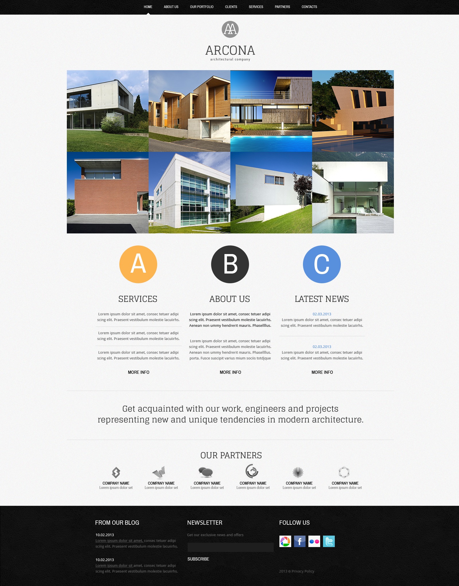 Construction Company Responsive Website Template