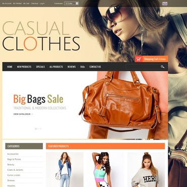 Clothes Online ZenCart Templates 44773