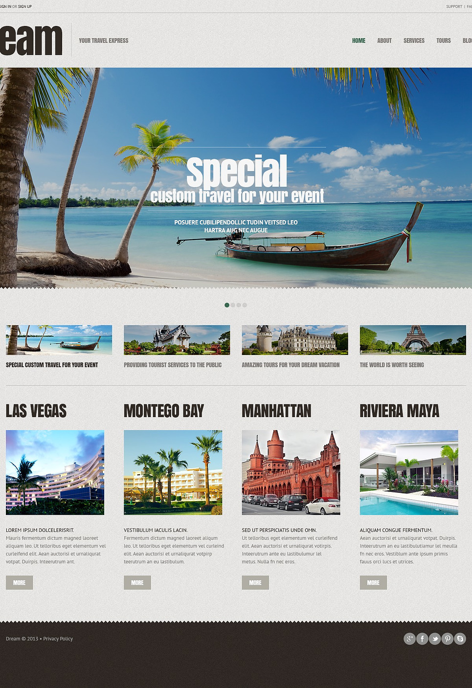 Travel Agency Template Wordpress