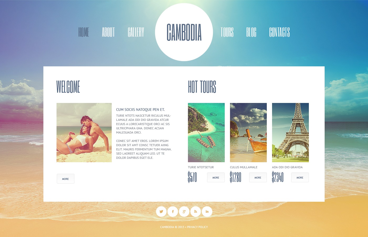 Travel Agency Website Template