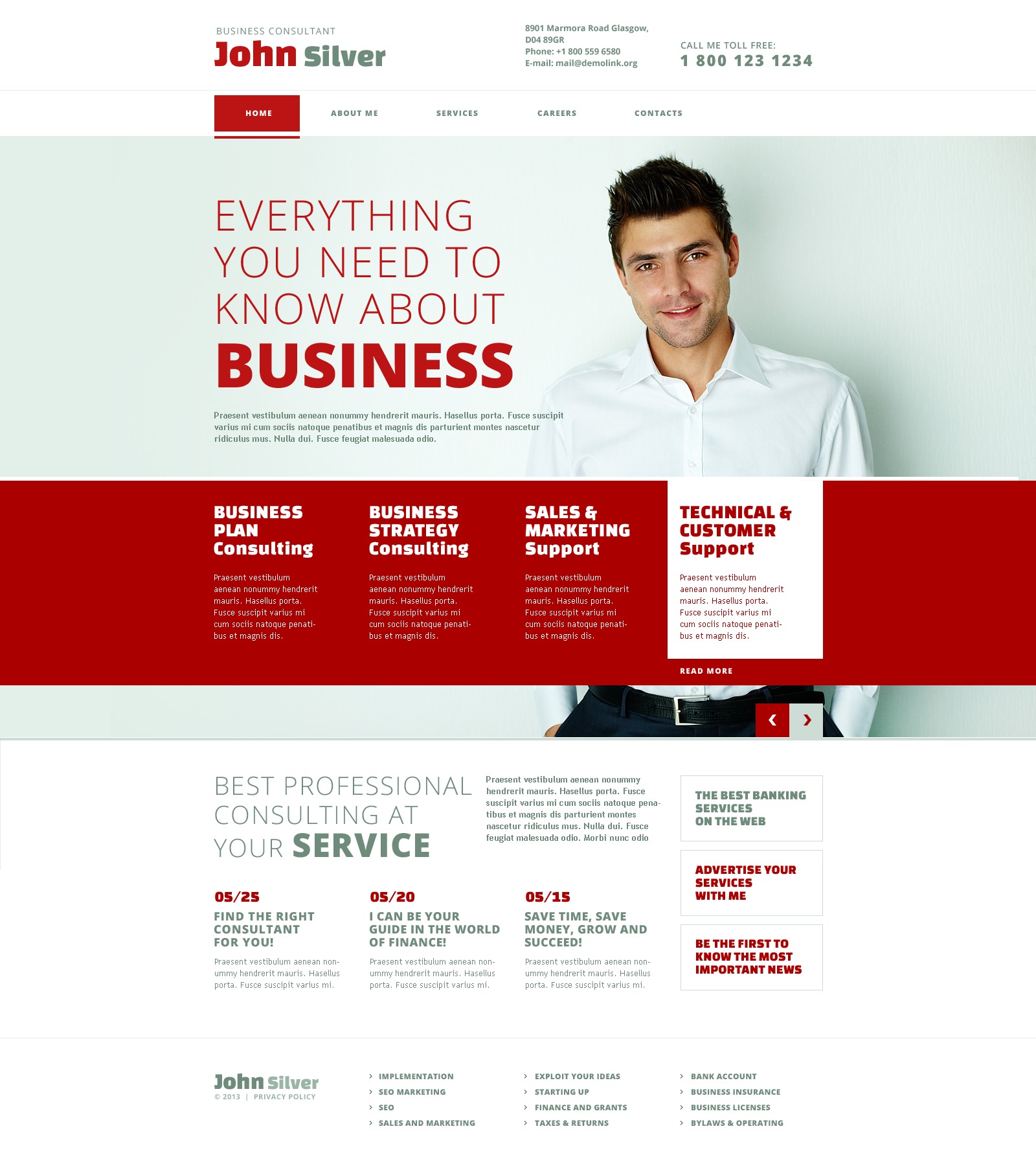 Consulting Responsive Website Template