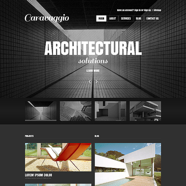 Architecture Company Responsive Website Templates 45281
