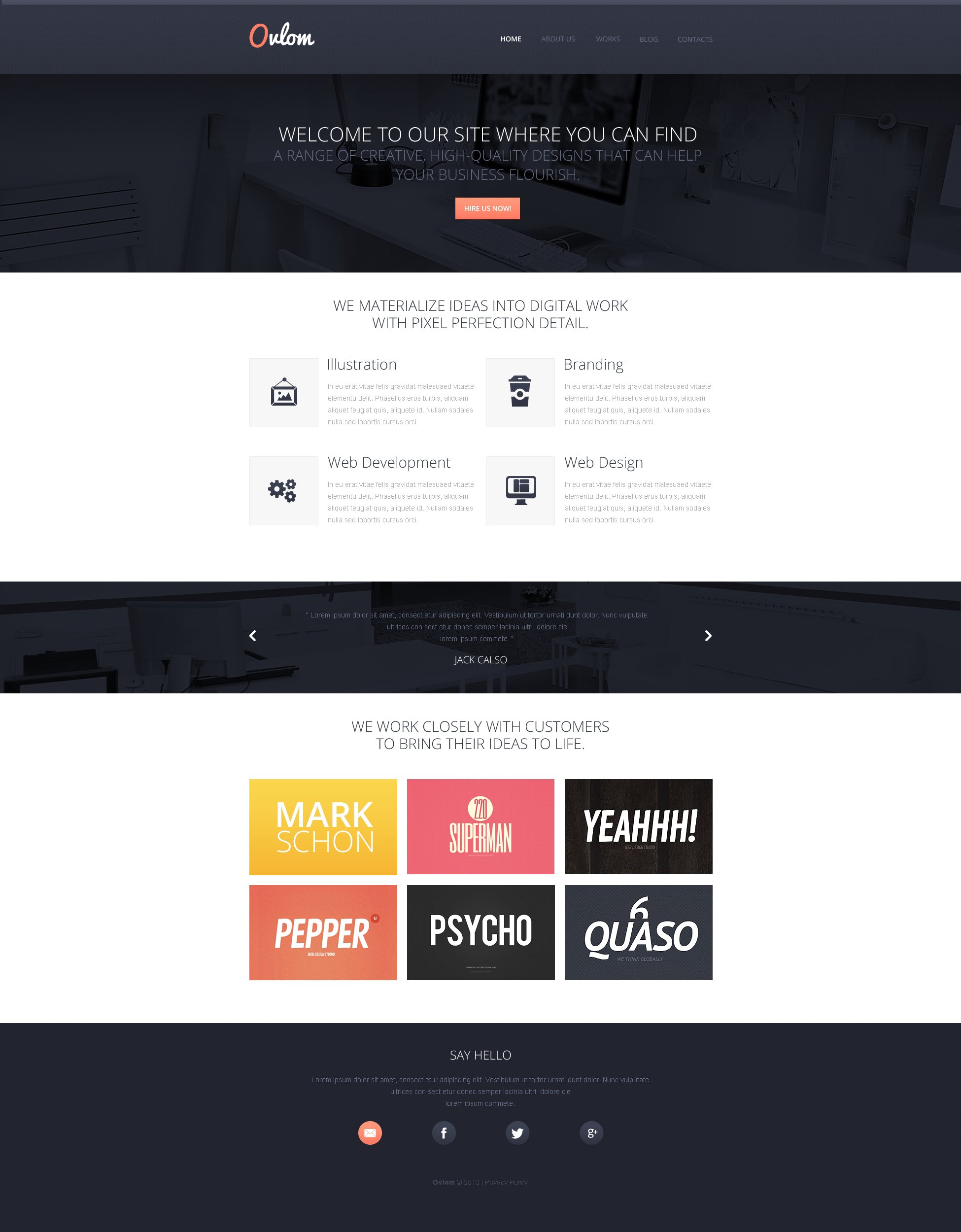 Design Studio Responsive Website Template