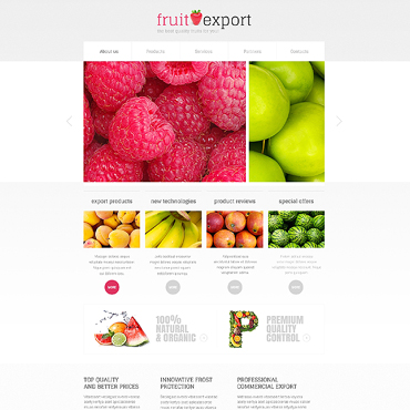 Export Farm Responsive Website Templates 45529
