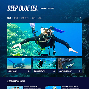Blue Sea WordPress Themes 45576