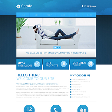 Air Conditioning Drupal Templates 45592