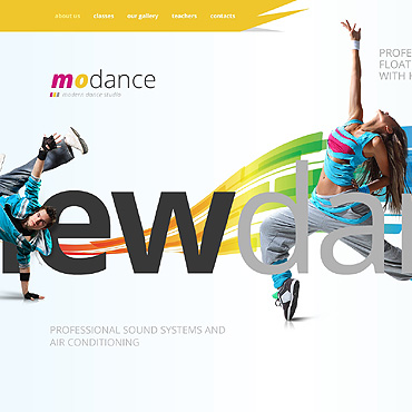 Dance Studio Responsive Website Templates 45859
