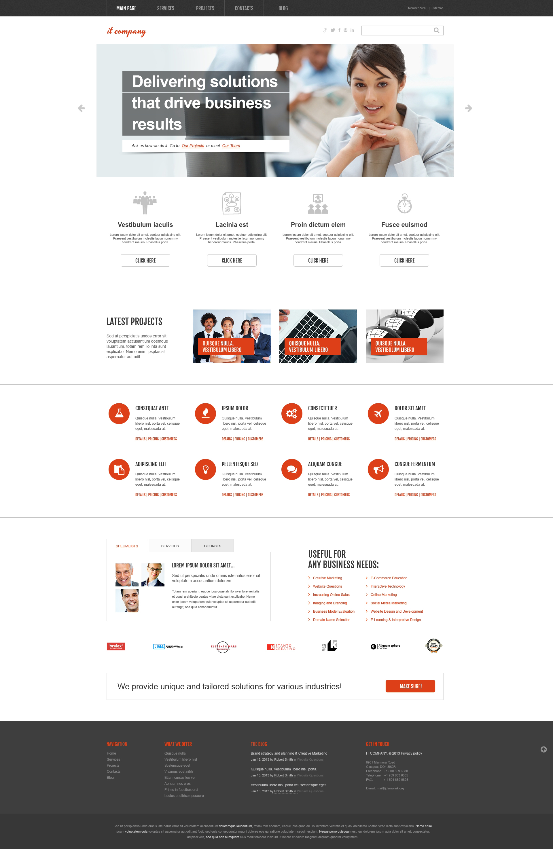 IT Company WordPress Theme