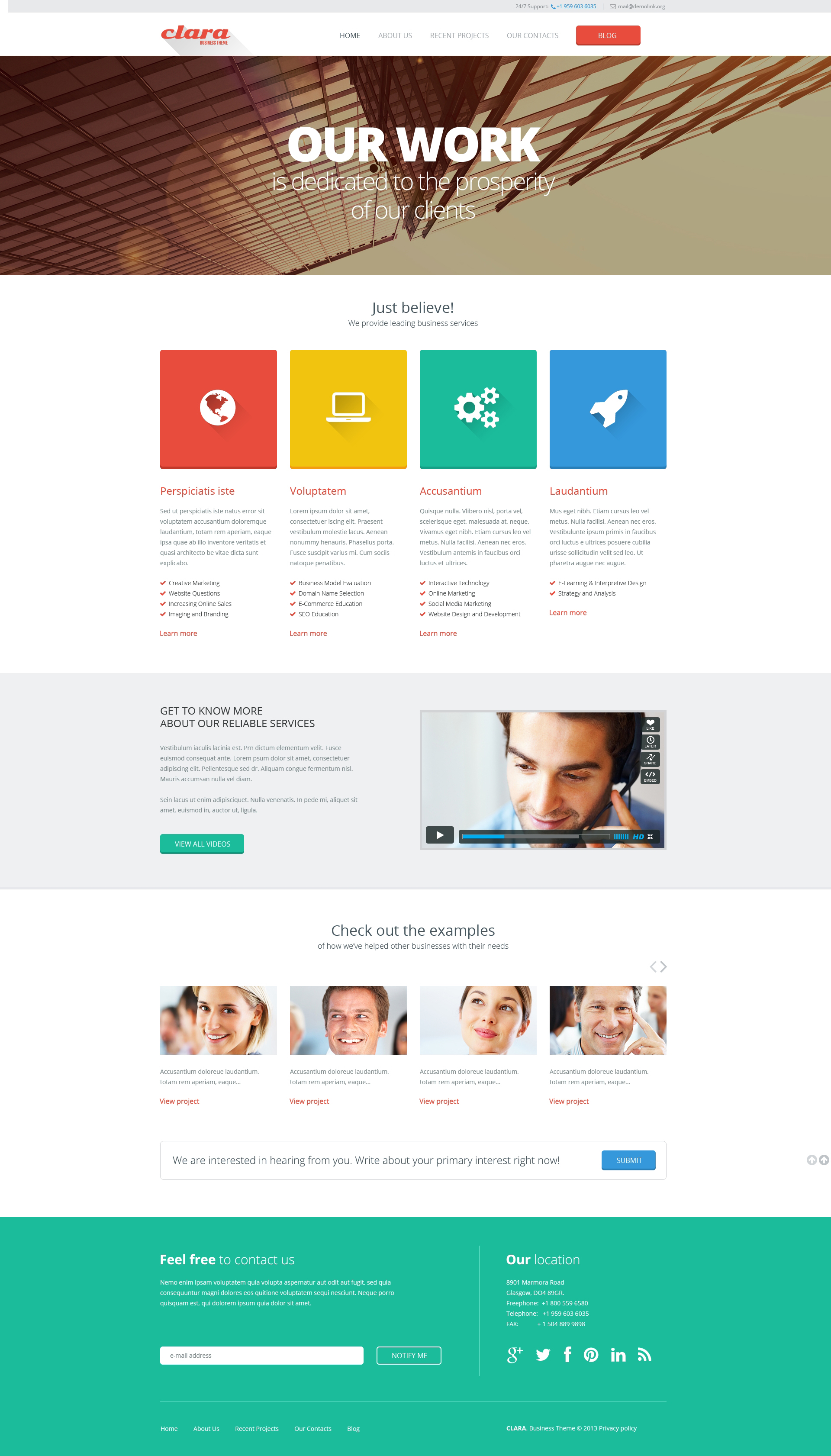 Merchant Services Responsive Website Template