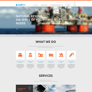 Oil And Responsive Website Templates 46513