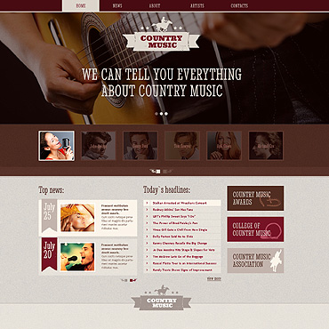 Music Band Responsive Website Templates 46515