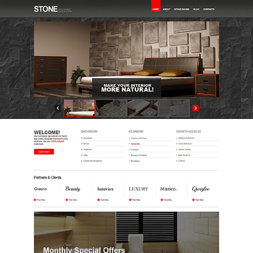Stone Floor Responsive Website Templates 46519