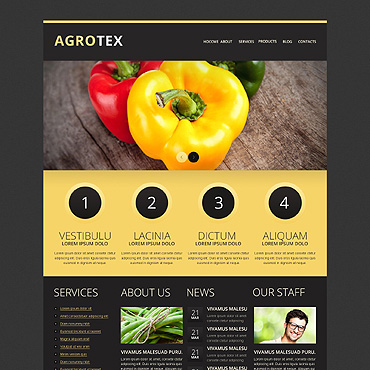 Agriculture Company Drupal Templates 46566