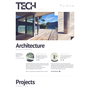 Architecture Company Responsive Website Templates 46621