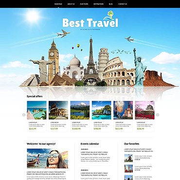 Travel Agency Joomla Templates 46634
