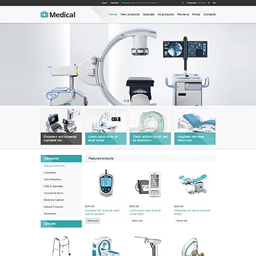 Medicine Equipment ZenCart Templates 46702