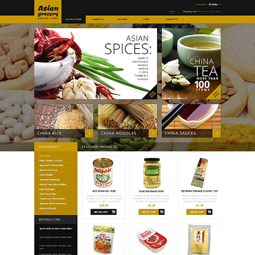 Grocery Spice VirtueMart Templates 46736