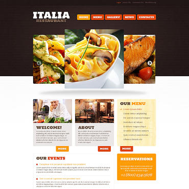 Restaurant Fish WordPress Themes 46785
