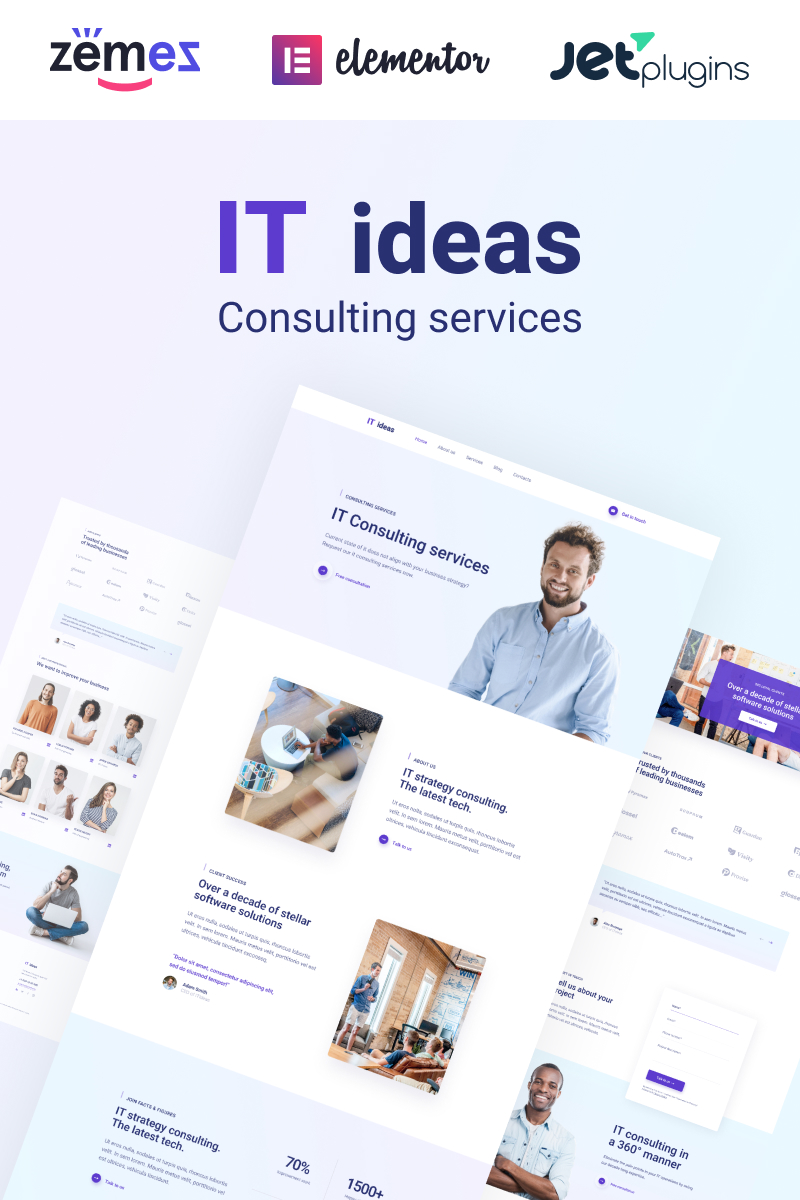 IT Ideas - Advanced And Proactive It Consulting Elementor WordPress Theme
