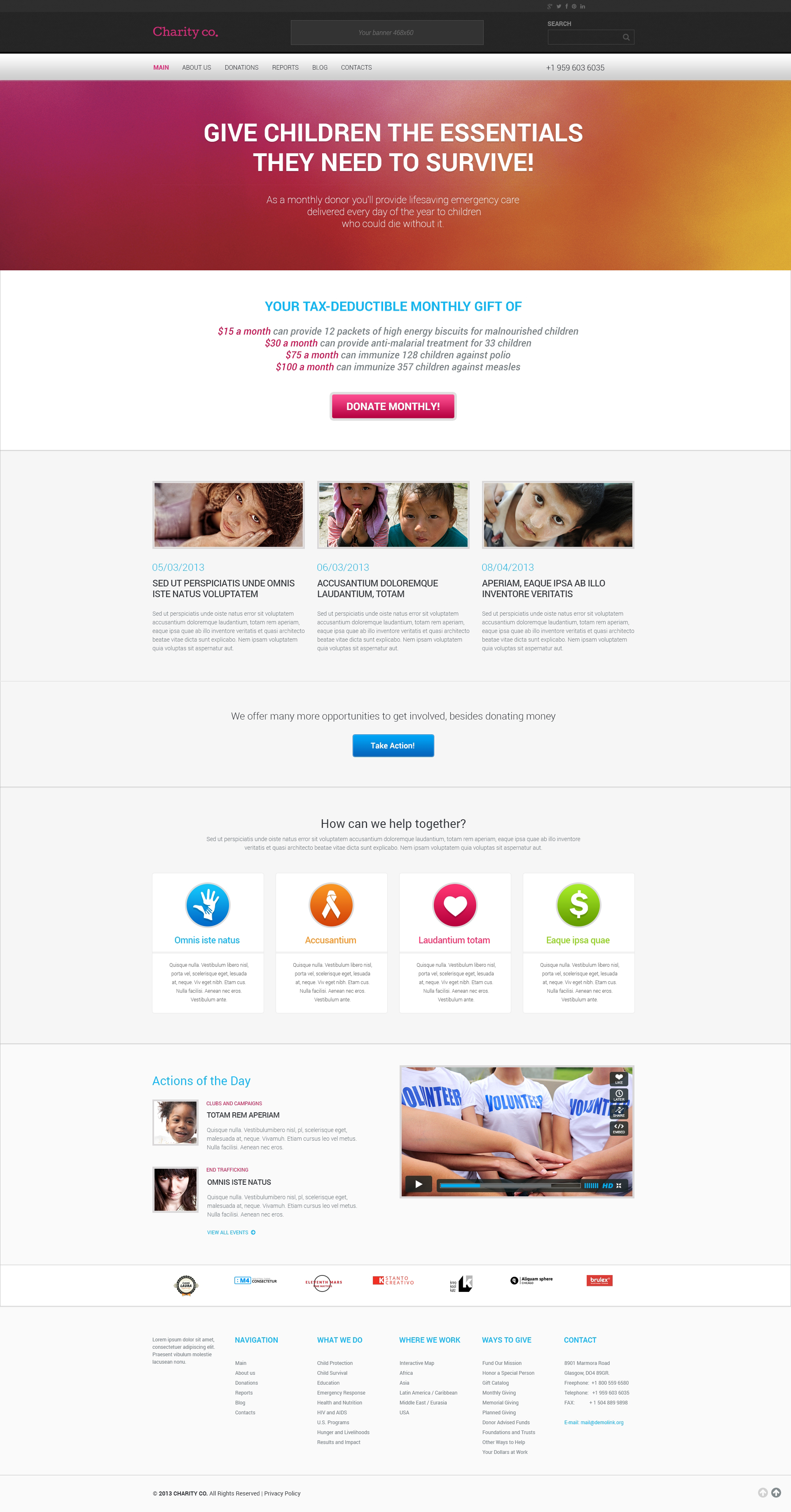 Simple Charity WordPress Theme