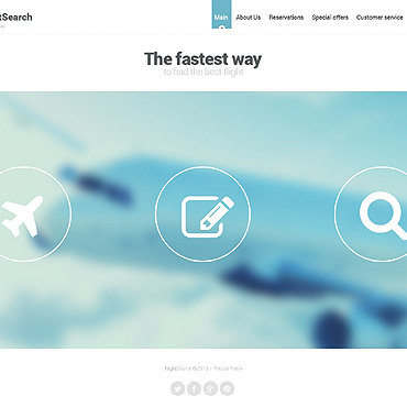 Search Airline Responsive Website Templates 46820