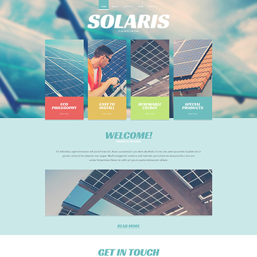 Solar Energy Responsive Website Templates 46916