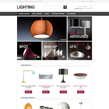 <a class=ContentLinkGreen href=>VirtueMart Templates</a></font> e-boutique lampes 46927
