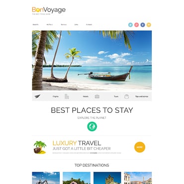 Voyage Travel Responsive Website Templates 46983
