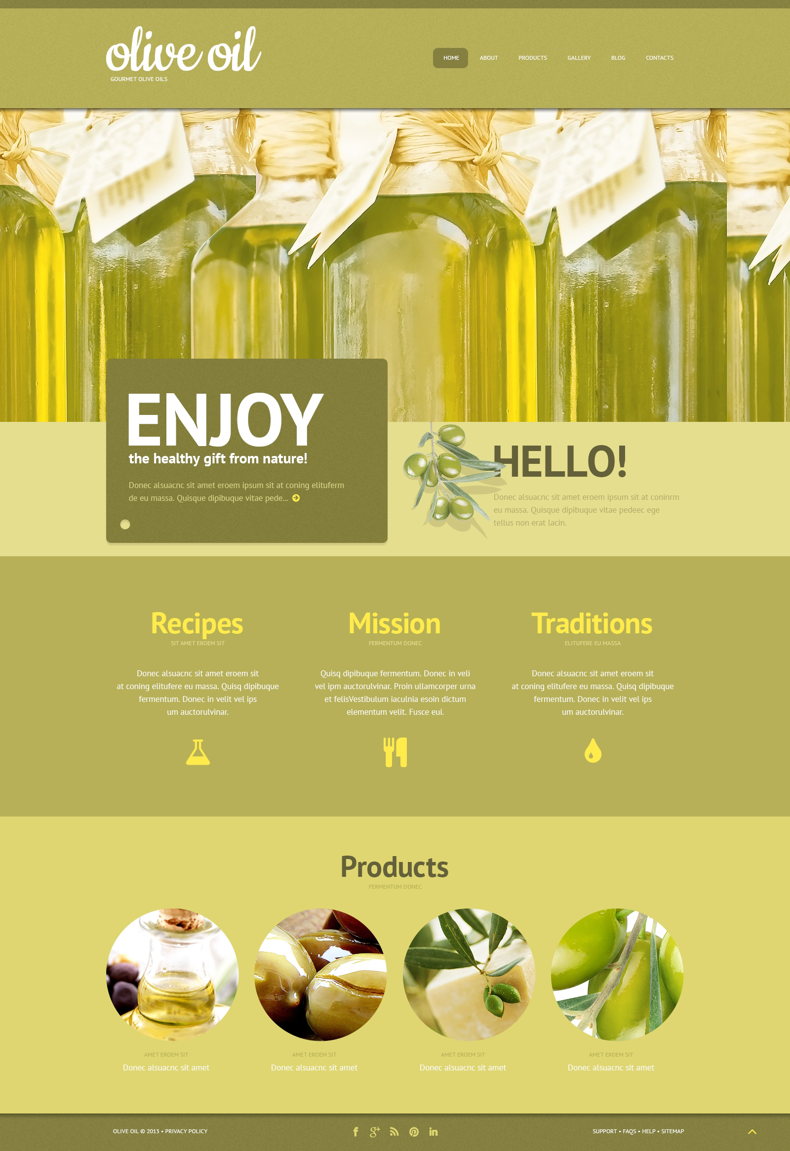 Olive Oil WordPress Theme