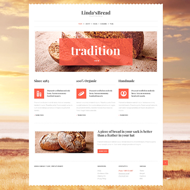 Bread Bakery WordPress Themes 47015
