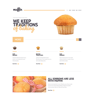 Cakes Sweet WordPress Themes 47072