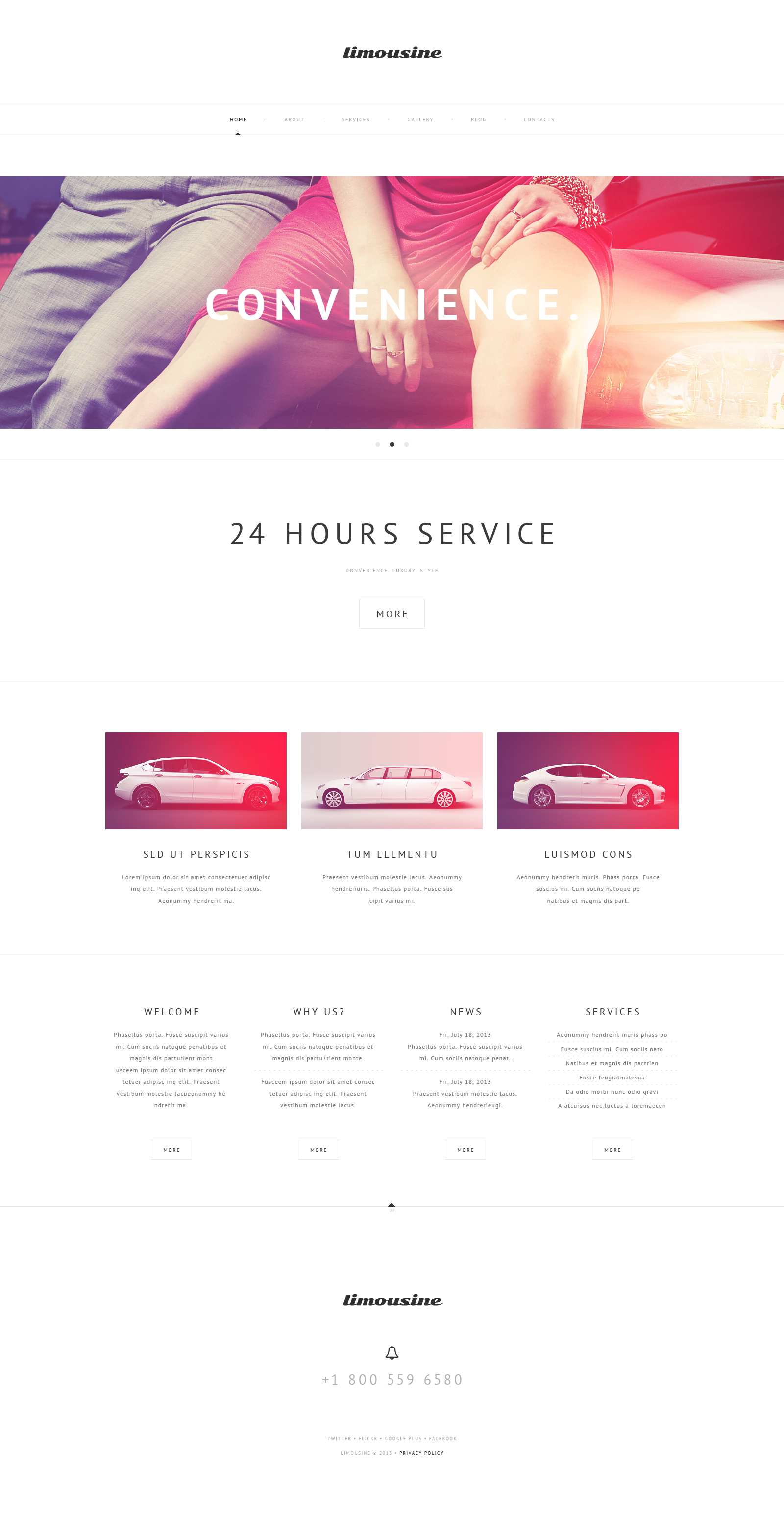 Luxury Limousine Services WordPress Theme