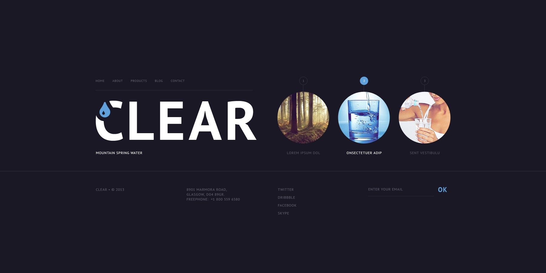 Water Website Template