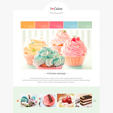 Love Cake Responsive Website Templates 47310